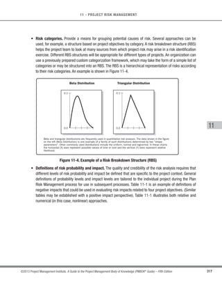 216 ©2013 Project Management Institute. A Guide to the Project Management Body of Knowledge (PMBOK®
Guide) – Fifth Edition
7 - PROJECT COST MANAGEMENT
Updating the budget requires knowledge of the actual costs spent to date. Any increase to the authorized
budget can only be approved through the Perform Integrated Change Control process (Section 4.5). Monitoring the
expenditure of funds without regard to the value of work being accomplished for such expenditures has little value
to the project, other than to allow the project team to stay within the authorized funding. Much of the effort of cost
control involves analyzing the relationship between the consumption of project funds to the physical work being
accomplished for such expenditures. The key to effective cost control is the management of the approved cost
baseline and the changes to that baseline.
Project cost control includes:
s Influencing the factors that create changes to the authorized cost baseline;
s Ensuring that all change requests are acted on in a timely manner;
s Managing the actual changes when and as they occur;
s Ensuring that cost expenditures do not exceed the authorized funding by period, by WBS component, by
activity, and in total for the project;
s Monitoring cost performance to isolate and understand variances from the approved cost baseline;
s Monitoring work performance against funds expended;
s Preventing unapproved changes from being included in the reported cost or resource usage;
s Informing appropriate stakeholders of all approved changes and associated cost; and
s Bringing expected cost overruns within acceptable limits.
7.4.1 Control Costs: Inputs
7.4.1.1 Project Management Plan
Described in Section 4.2.3.1. The project management plan contains the following information that is used to
control cost:
t Cost baseline. The cost baseline is compared with actual results to determine if a change, corrective
action, or preventive action is necessary.
t Cost management plan. The cost management plan describes how the project costs will be managed
and controlled (Section 7.1.3.1).
 
