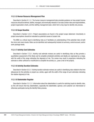 221
©2013 Project Management Institute. A Guide to the Project Management Body of Knowledge (PMBOK®
Guide) – Fifth Edition
7 - PROJECT COST MANAGEMENT
7
t EAC forecast for ETC work considering both SPI and CPI factors. In this forecast, the ETC work will
be performed at an efficiency rate that considers both the cost and schedule performance indices. This
method is most useful when the project schedule is a factor impacting the ETC effort. Variations of this
method weight the CPI and SPI at different values (e.g., 80/20, 50/50, or some other ratio) according to
the project manager’s judgment. Equation: EAC = AC + [(BAC – EV) / (CPI × SPI)]
Each of these approaches is applicable for any given project and will provide the project management team with
an “early warning” signal if the EAC forecasts are not within acceptable tolerances.
7.4.2.3 To-Complete Performance Index (TCPI)
The to-complete performance index (TCPI) is a measure of the cost performance that is required to be achieved
with the remaining resources in order to meet a specified management goal, expressed as the ratio of the cost to
finish the outstanding work to the remaining budget.TCPI is the calculated cost performance index that is achieved
on the remaining work to meet a specified management goal, such as the BAC or the EAC. If it becomes obvious
that the BAC is no longer viable, the project manager should consider the forecasted EAC. Once approved, the EAC
may replace the BAC in the TCPI calculation. The equation for the TCPI based on the BAC: (BAC – EV) / (BAC – AC).
The TCPI is conceptually displayed in Figure 7-13. The equation for the TCPI is shown in the lower left as the
work remaining (defined as the BAC minus the EV) divided by the funds remaining (which can be either the BAC
minus the AC, or the EAC minus the AC).
If the cumulative CPI falls below the baseline (as shown in Figure 7-13), all future work of the project will need
to be performed immediately in the range of the TCPI (BAC) (as reflected in the top line of Figure 7-13) to stay
within the authorized BAC. Whether this level of performance is achievable is a judgment call based on a number
of considerations, including risk, schedule, and technical performance. This level of performance is displayed as
the TCPI (EAC) line. The equation for the TCPI based on the EAC: (BAC – EV) / (EAC – AC). The EVM formulas are
provided in Table 7-1.
 