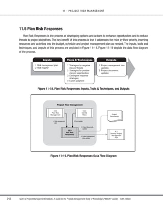 239
©2013 Project Management Institute. A Guide to the Project Management Body of Knowledge (PMBOK®
Guide) – Fifth Edition
8 - PROJECT QUALITY MANAGEMENT
8
Cause  Effect Diagram Flowcharts Checksheets
Pareto Diagrams Histograms Control Charts
Scatter Diagrams
Figure 8-7. Storyboard Illustrating a Conceptual Example of Each of the Seven Basic Quality Tools
8.1.2.4 Benchmarking
Benchmarking involves comparing actual or planned project practices to those of comparable projects to identify
best practices, generate ideas for improvement, and provide a basis for measuring performance.
Benchmarked projects may exist within the performing organization or outside of it, or can be within the same
application area. Benchmarking allows for analogies from projects in a different application area to be made.
8.1.2.5 Design of Experiments
Design of experiments (DOE) is a statistical method for identifying which factors may influence specific variables
of a product or process under development or in production. DOE may be used during the Plan Quality Management
process to determine the number and type of tests and their impact on cost of quality.
 