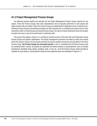 293
©2013 Project Management Institute. A Guide to the Project Management Body of Knowledge (PMBOK®
Guide) – Fifth Edition
10 - PROJECT COMMUNICATIONS MANAGEMENT
10
s Ease of Use. There is a need to ensure that the choice of communication technologies is suitable for
project participants and that appropriate training events are planned for, where appropriate.
t Project environment. There is a need to determine if the team will meet and operate on a face-to-face
basis or in a virtual environment; whether they will be located in one or multiple time zones; whether
they will use multiple languages for communication; and finally, whether there are any other project
environmental factors, such as culture, which may affect communications.
t Sensitivity and confidentiality of the information. There is a need to determine if the information
to be communicated is sensitive or confidential and whether or not additional security measures need
to be taken. Also, the most appropriate way to communicate the information should be considered.
10.1.2.3 Communication Models
The communication models used to facilitate communications and the exchange of information may vary from
project to project and also within different stages of the same project. A basic communication model, shown in
Figure 10-4, consists of two parties, defined as the sender and receiver. Medium is the technology medium and
includes the mode of communication while noise includes any interference or barriers that might compromise the
delivery of the message. The sequence of steps in a basic communication model is:
t Encode. Thoughts or ideas are translated (encoded) into language by the sender.
t Transmit Message. This information is then sent by the sender using communication channel (medium).
The transmission of this message may be compromised by various factors (e.g., distance, unfamiliar
technology, inadequate infrastructure, cultural difference, and lack of background information). These
factors are collectively termed as noise.
t Decode. The message is translated by the receiver back into meaningful thoughts or ideas.
t Acknowledge. Upon receipt of a message, the receiver may signal (acknowledge) receipt of the message
but this does not necessarily mean agreement with or comprehension of the message.
s Feedback/Response. When the received message has been decoded and understood, the receiver
encodes thoughts and ideas into a message and then transmits this message to the original sender.
 