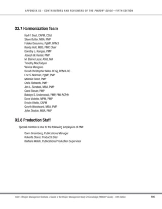 W


 
4.5
Perform
Integrated
Change Control
4.2
Develop Project
Management
Plan
4.4
Monitor and
Control Project
Work
4.2
Develop Project
Management
Plan
4.4
Monitor and
Control Project
Work
4.3
Direct and
Manage
Project Work
Enterprise/
Organization
Project
Documents
Figure 11-21. Control Risks Data Flow Diagram
 