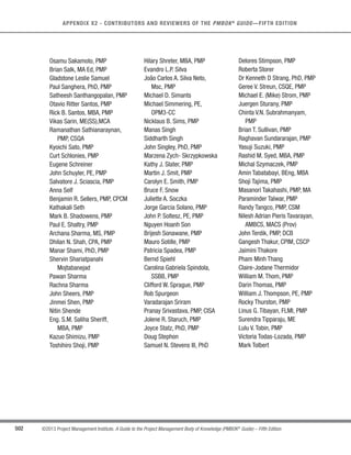 356 ©2013 Project Management Institute. A Guide to the Project Management Body of Knowledge (PMBOK®
Guide) – Fifth Edition
12 - PROJECT PROCUREMENT MANAGEMENT
.1 Inputs
.1 Project management plan
.2 Requirements documentation
.3 Risk register
.4 Activity resource
requirements
.5 Project schedule
.6 Activity cost estimates
.7 Stakeholder register
.8 Enterprise environmental
factors
.9 Organizational process assets
.2 Tools  Techniques
.1 Make-or-buy analysis
.2 Expert judgment
.3 Market research
.4 Meetings
.3 Outputs
.1 Procurement management
plan
.2 Procurement statement of
work
.3 Procurement documents
.4 Source selection criteria
.5 Make-or-buy decisions
.6 Change requests
.7 Project documents updates
.1 Inputs
.1 Procurement management
plan
.2 Procurement documents
.3 Source selection criteria
.4 Seller proposals
.5 Project documents
.6 Make-or-buy decisions
.7 Procurement statement of
work
.8 Organizational process assets
.2 Tools  Techniques
.1 Bidder conference
.2 Proposal evaluation
techniques
.3 Independent estimates
.4 Expert judgment
.5 Advertising
.6 Analytical techniques
.7 Procurement negotiations
.3 Outputs
.1 Selected sellers
.2 Agreements
.3 Resource calendars
.4 Change requests
.5 Project management plan
updates
.6 Project documents updates
.1 Inputs
.1 Project management plan
.2 Procurement documents
.3 Agreements
.4 Approved change requests
.5 Work performance reports
.6 Work performance data
.2 Tools  Techniques
.1 Contract change control
system
.2 Procurement performance
reviews
.3 Inspections and audits
.4 Performance reporting
.5 Payment systems
.6 Claims administration
.7 Records management system
.3 Outputs
.1 Work performance information
.2 Change requests
.3 Project management plan
updates
.4 Project documents updates
.5 Organizational process assets
updates
Project Procurement
Management Overview
12.2 Conduct
Procurements
12.1 Plan Procurement
Management
12.3 Control
Procurements
.1 Inputs
.1 Project management plan
.2 Procurement documents
.2 Tools  Techniques
.1 Procurement audits
.2 Procurement negotiations
.3 Records management system
.3 Outputs
.1 Closed procurements
.2 Organizational process assets
updates
12.4 Close Procurements
Figure 12-1. Project Procurement Management Overview
 