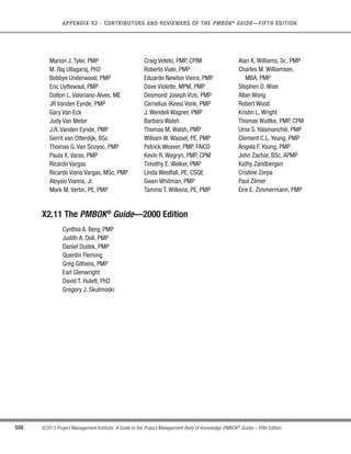 362 ©2013 Project Management Institute. A Guide to the Project Management Body of Knowledge (PMBOK®
Guide) – Fifth Edition
12 - PROJECT PROCUREMENT MANAGEMENT
12.1.1.8 Enterprise Environmental Factors
Described in Section 2.1.5. The enterprise environmental factors that can influence the Plan Procurement
Management process include, but are not limited to:
s Marketplace conditions;
s Products, services, and results that are available in the marketplace;
s Suppliers, including past performance or reputation;
s Typical terms and conditions for products, services, and results or for the specific industry; and
s Unique local requirements.
12.1.1.9 Organizational Process Assets
Described in Section 2.1.4.The various types of contractual agreements used by the organization also influence
decisions for the Plan Procurement Management process.The organizational process assets that influence the Plan
Procurement Management process include, but are not limited to:
s Formal procurement policies, procedures, and guidelines. Most organizations have formal procurement
policies and buying organizations. When such procurement support is not available, the project team
should supply both the resources and the expertise to perform such procurement activities.
s Management systems that are considered in developing the procurement management plan and selecting
the contractual relationships to be used.
s An established multi-tier supplier system of prequalified sellers based on prior experience.
All legal contractual relationships generally fall into one of two broad families: either fixed-price or cost
reimbursable. Also, there is a third hybrid type commonly in use called the time and materials contract. The more
popular contract types in use are discussed below as discrete types, but in practice it is not unusual to combine
one or more types into a single procurement.
t Fixed-price contracts.This category of contracts involves setting a fixed total price for a defined product,
service, or result to be provided. Fixed-price contracts may also incorporate financial incentives for
achieving or exceeding selected project objectives, such as schedule delivery dates, cost and technical
performance, or anything that can be quantified and subsequently measured. Sellers under fixed-price
contracts are legally obligated to complete such contracts, with possible financial damages if they do
not. Under the fixed-price arrangement, buyers need to precisely specify the product or services being
procured. Changes in scope may be accommodated, but generally with an increase in contract price.
 