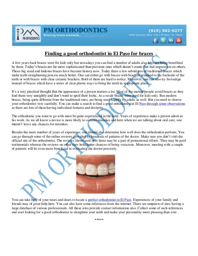 orthodontist in el paso braces