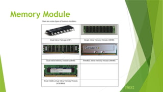 Memory Module
Next
 