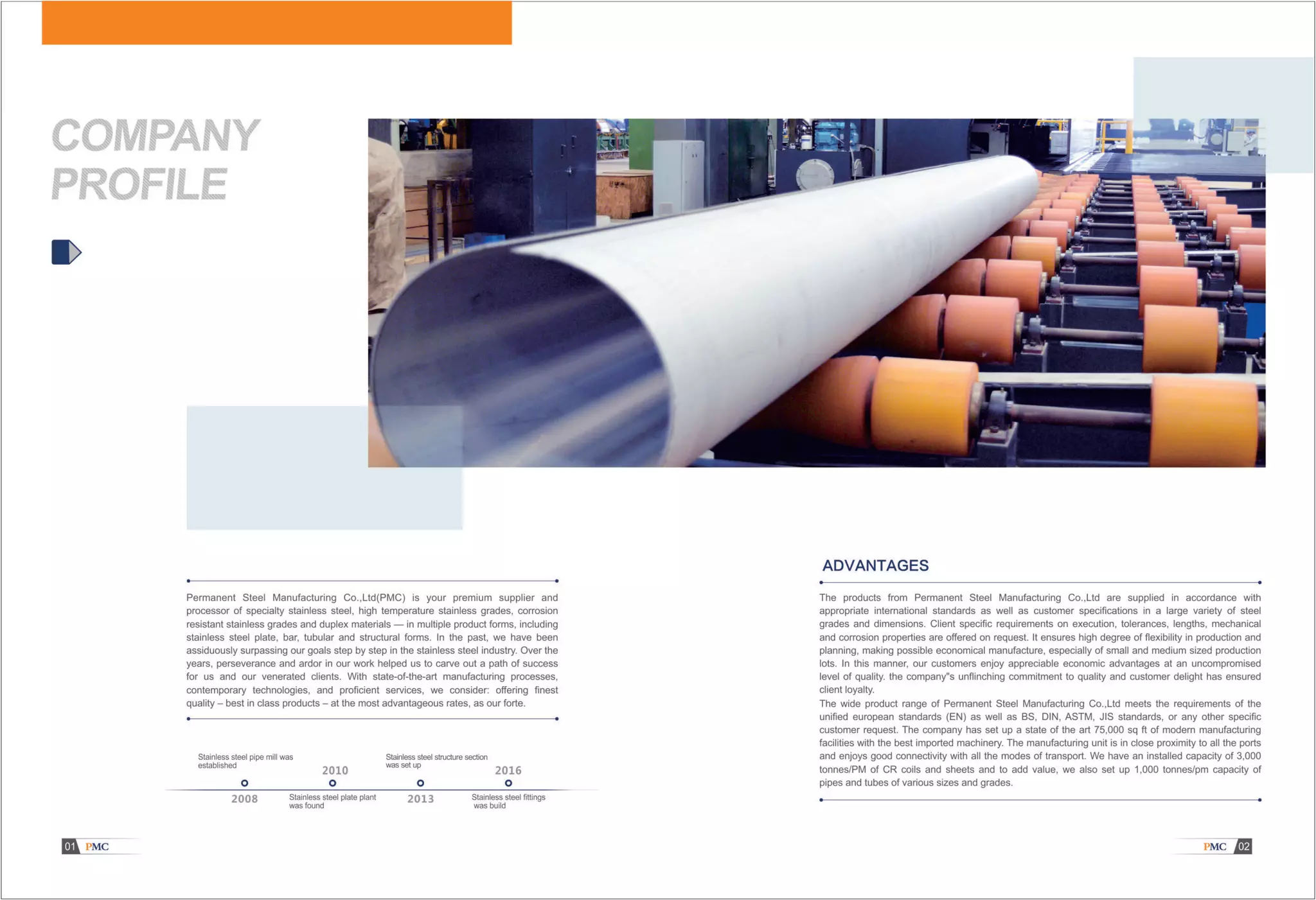 PMC Stainless Steel Pipe Catalogue PDF
