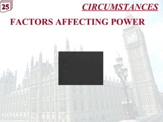 25252525 CIRCUMSTANCES
FACTORS AFFECTING POWER
 