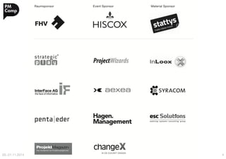 20.-21.11.2014 
PM Camp 14 
4 
 