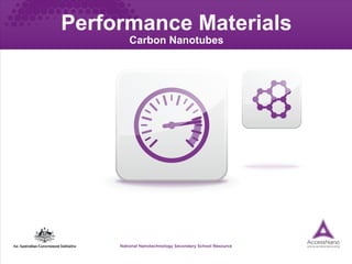 Performance Materials
      Carbon Nanotubes
 