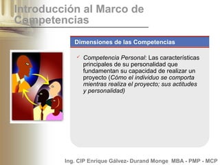 Project Management Competency Development Framework (PMCD) | PPT