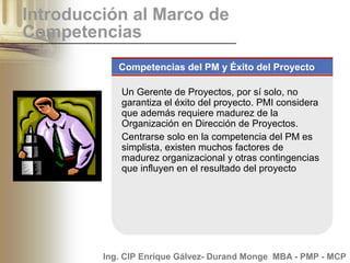 Project Management Competency Development Framework (PMCD) | PPT
