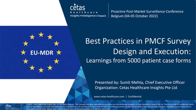 Smart Strategies to Leverage Patient Surveys for PMCF DATA COLLECTION | PPT