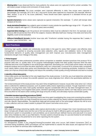 Pmcf data quality challenges & best practices | PDF