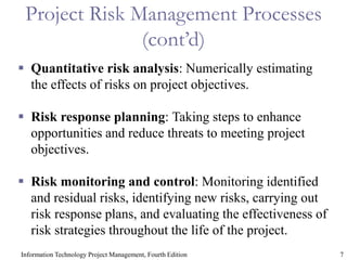 presentation project risk management description | PPT
