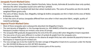 Punch Marked Coins (1000 BCE - 500 CE) | PPTX