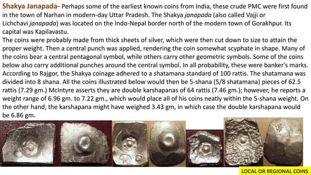 Punch Coin Punch Marked Coins (1000 BCE - 500 CE) | PPTX