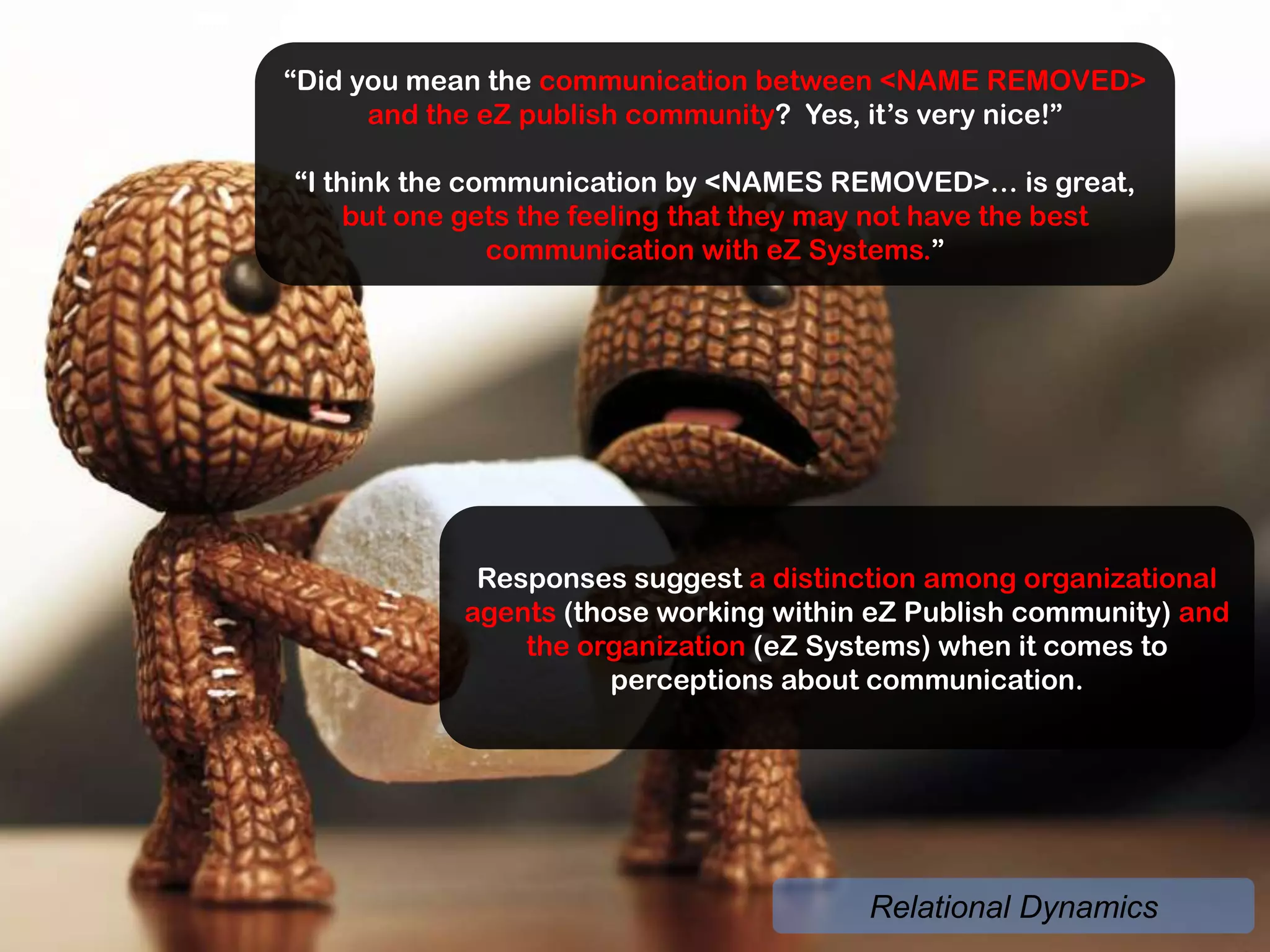 Relational DynamicsTheme One