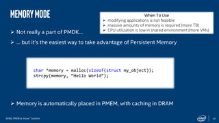 Persistent Memory Development Kit (PMDK) Essentials: Part 2 | PDF