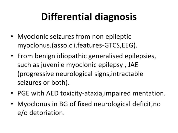 PROGRESSIVE MYOCLONIC EPILEPSY