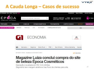 27 
A Cauda Longa – Casos de sucesso 
 