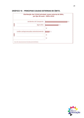 29
GRÁFICO 10 - PRINCIPAIS CAUSAS EXTERNAS DE ÓBITO.
 