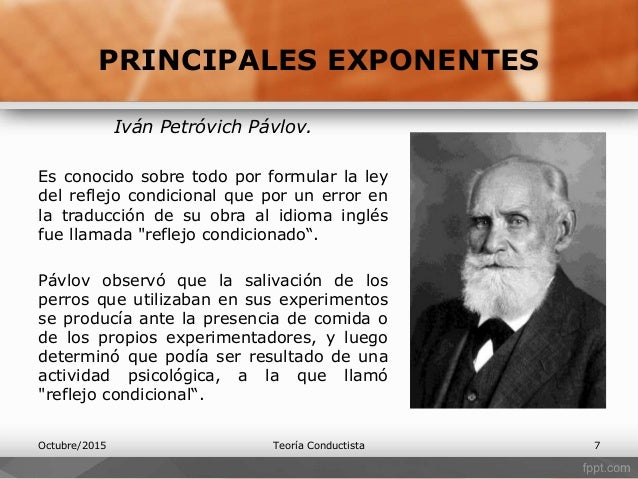 Vista rápida a la... Teoría Conductista