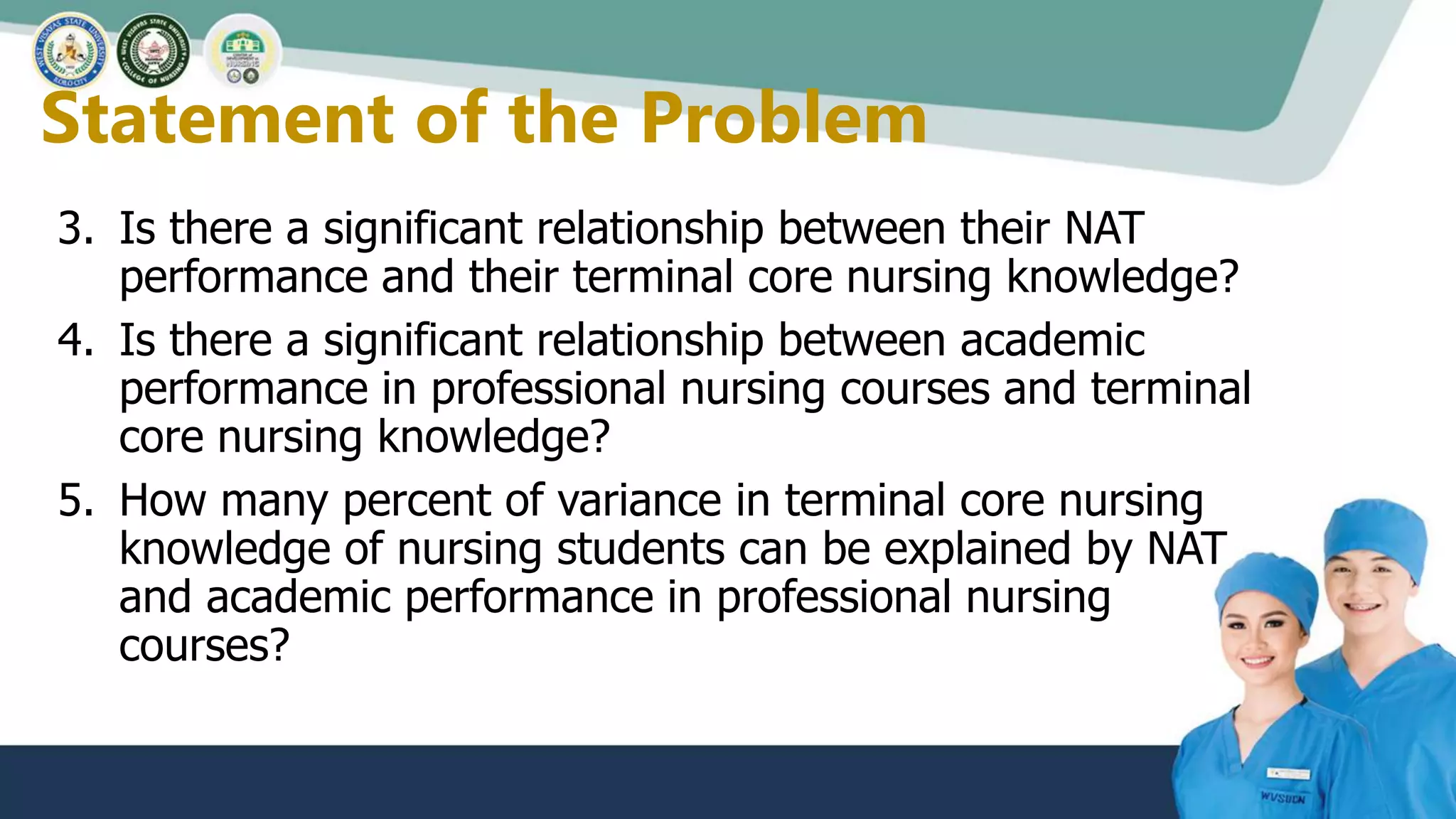 Terminal Competency Assessment of Core Nursing Knowledge in a State ...