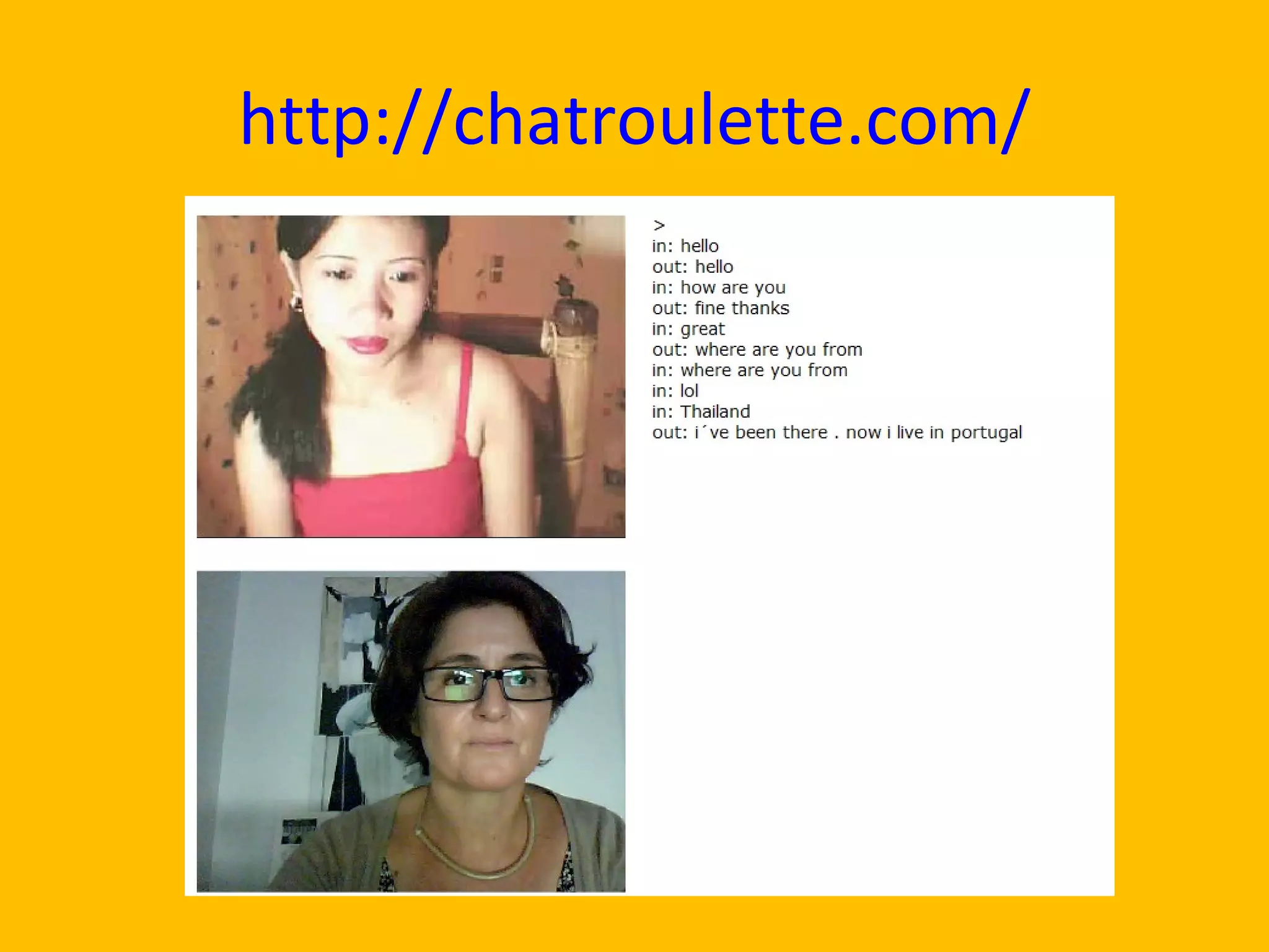 http://chatroulette.com/ 