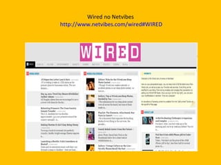 Wired no Netvibes  http://www.netvibes.com/wired#WIRED 