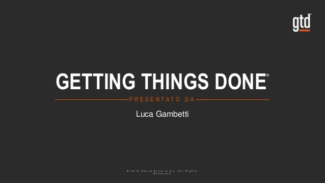 GTD - Luca Gambetti