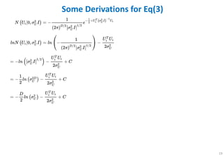 19
Some Derivations for Eq(3)
 