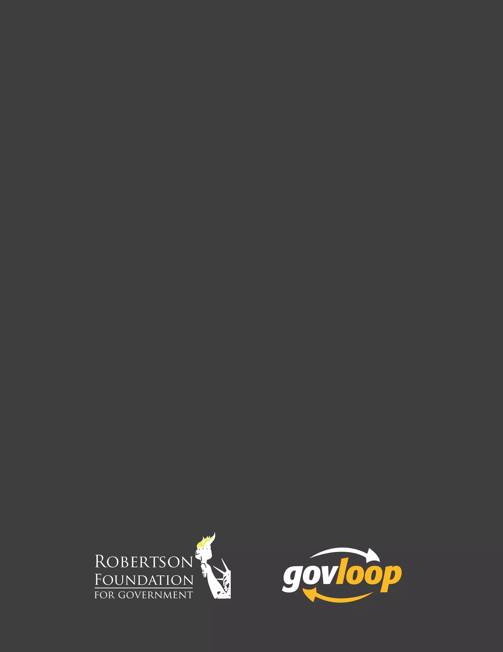 39. Presidential Management Fellows
Robertson
Foundation
for government
 