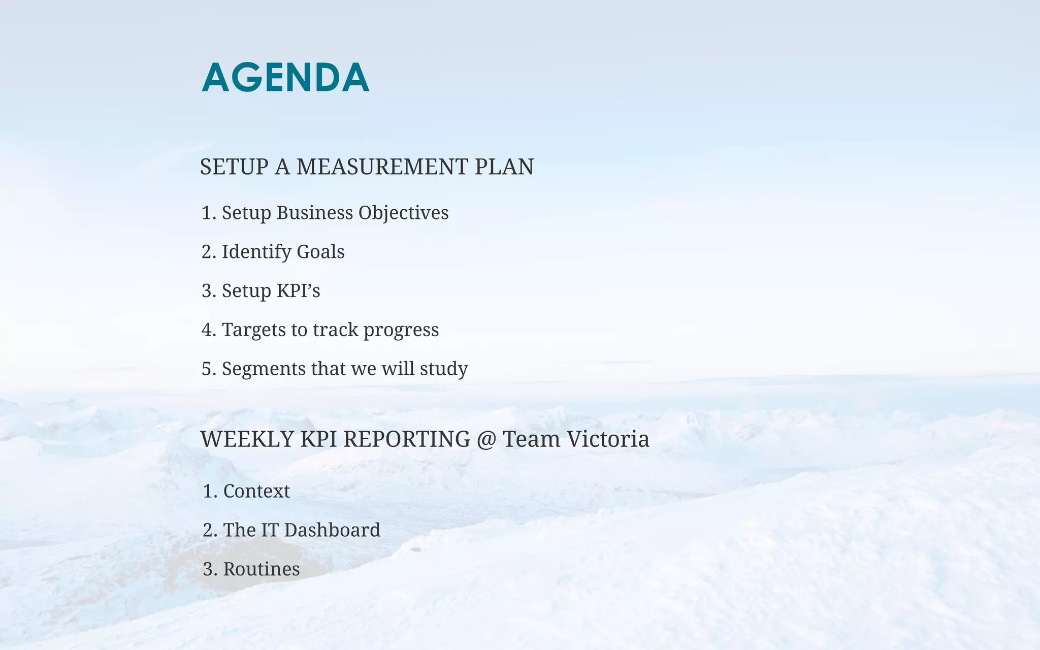 Internal KPI reporting for Development Teams | PDF