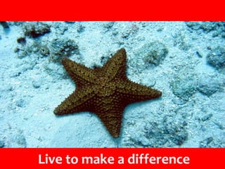 Live to make a difference
 