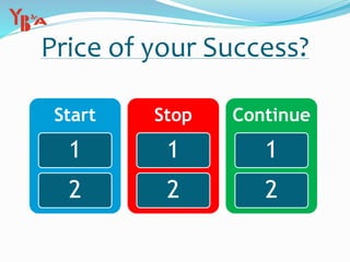 Price of your Success?
Start
1
2
Stop
1
2
Continue
1
2
 