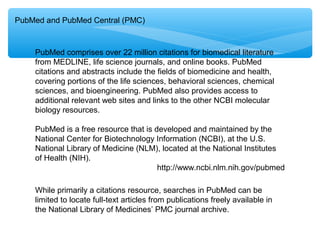 Finding Free Full-text PubMed Central Articles in PubMed