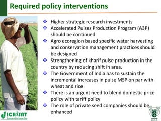 Asia Regional Program Planning Meeting- Achieving self sufficiency in pulse production in India by Dr Pooran M Gaur