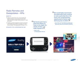 Samsung Rnpl Samsung: Reality Non-Traditional Marketing Campaign (Campaign Strategy ...