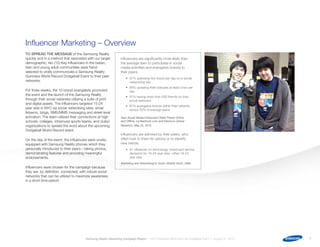 Samsung Rnpl Samsung: Reality Non-Traditional Marketing Campaign (Campaign Strategy ...