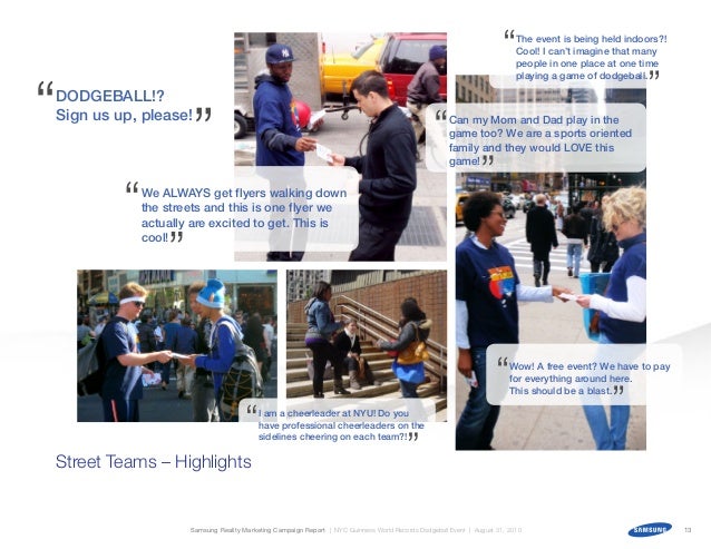 Samsung Reality Non Traditional Marketing Campaign Campaign Strateg