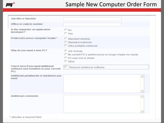 Sample New Computer Order Form Your  company logo 