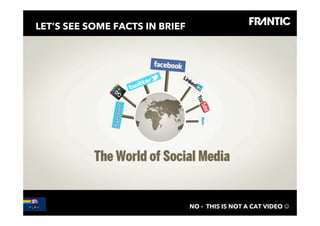 LET’S SEE SOME FACTS IN BRIEF




© Frantic 2012                    NO - THIS IS NOT A CAT VIDEO ! 23
 
