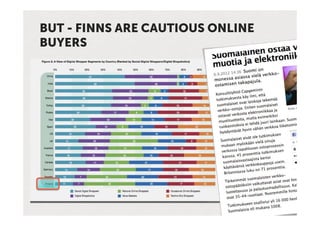 BUT - FINNS ARE CAUTIOUS ONLINE
BUYERS
 