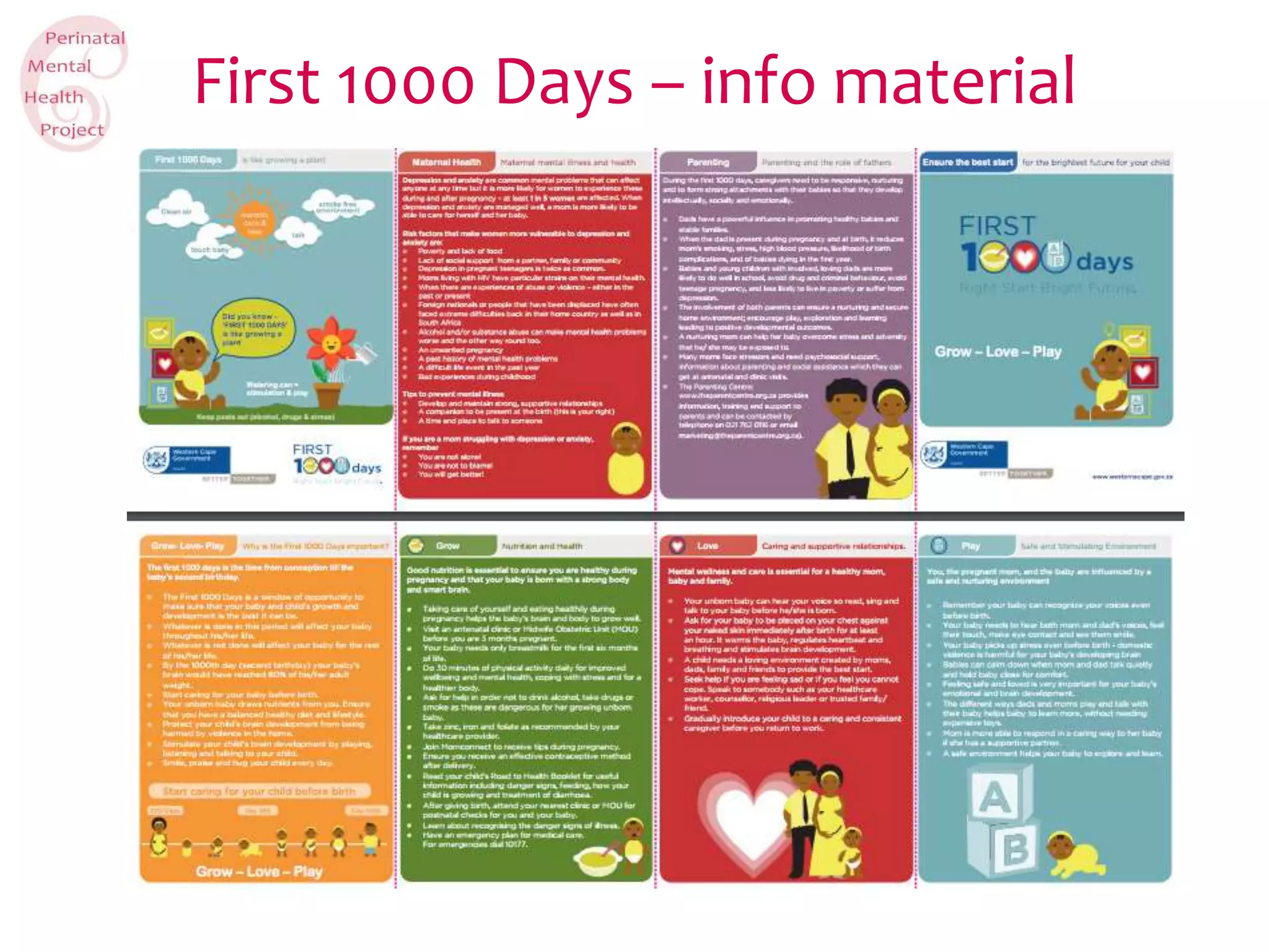 First 1000 days and maternal mental health | PPT