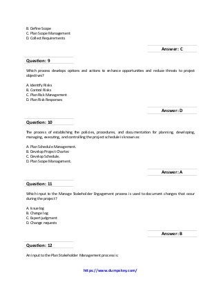 CAPM Online Test