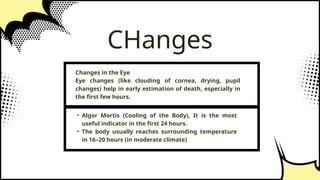Post - Mortem Interval Forensic Medicine | PPTX