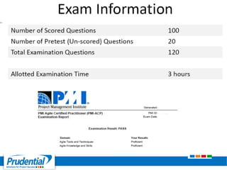PMI - ACP (Agile Certified Practitionar) Certification Exam Prep