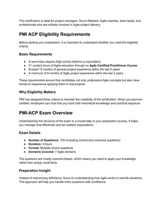 PMI-ACP Exam Syllabus Breakdown A Complete Guide for 2026 Aspirants | PDF