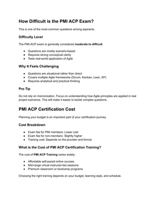 PMI-ACP Exam Syllabus Breakdown A Complete Guide for 2026 Aspirants | PDF