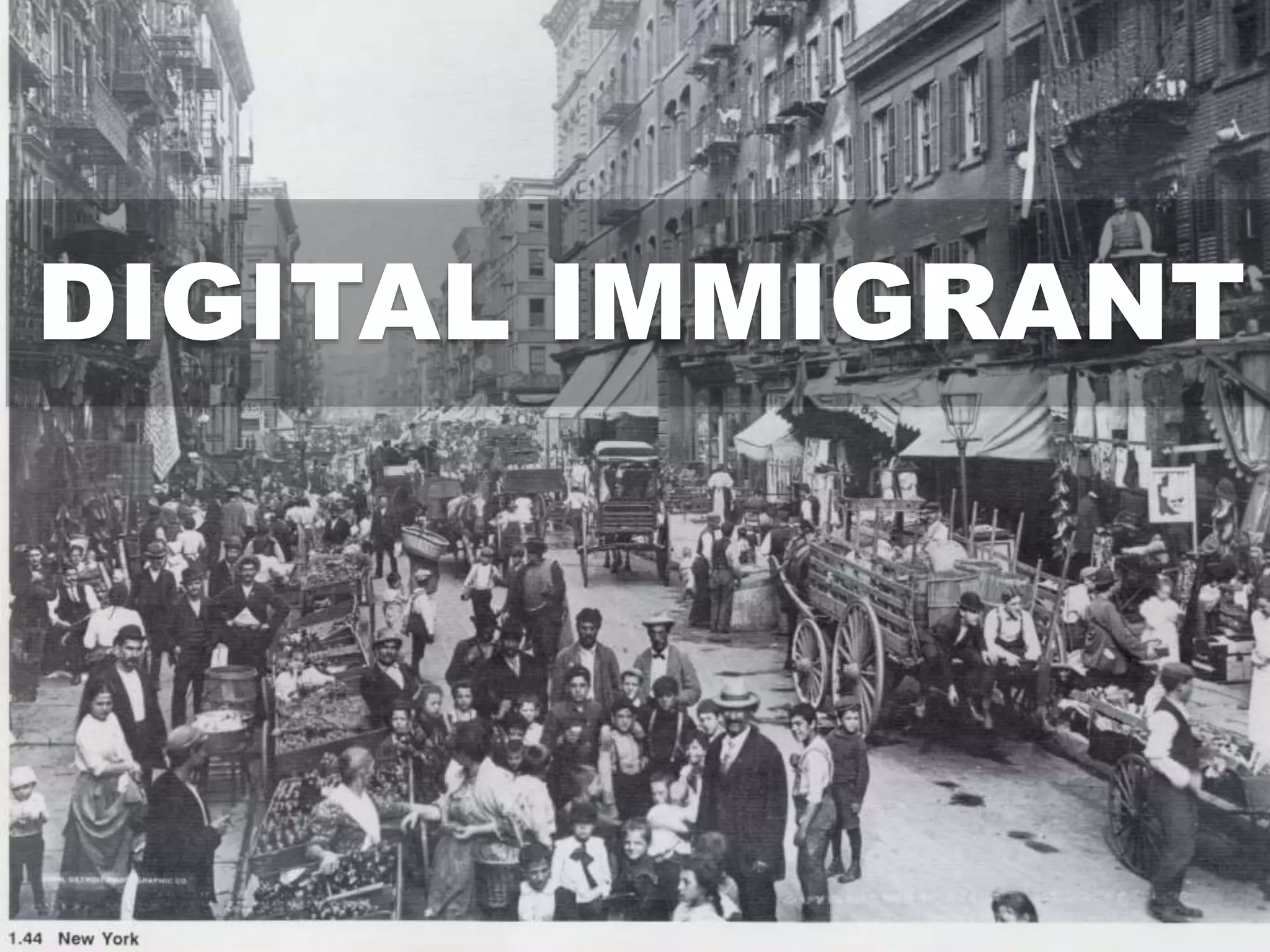 DIGITAL IMMIGRANT
 